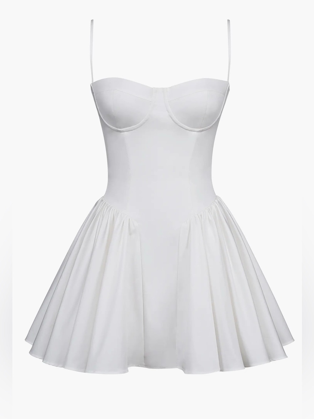 NEW HOUSE OF CB Samaria Corset Fit & Flare white Mini Dress sz S - Picture 4 of 11